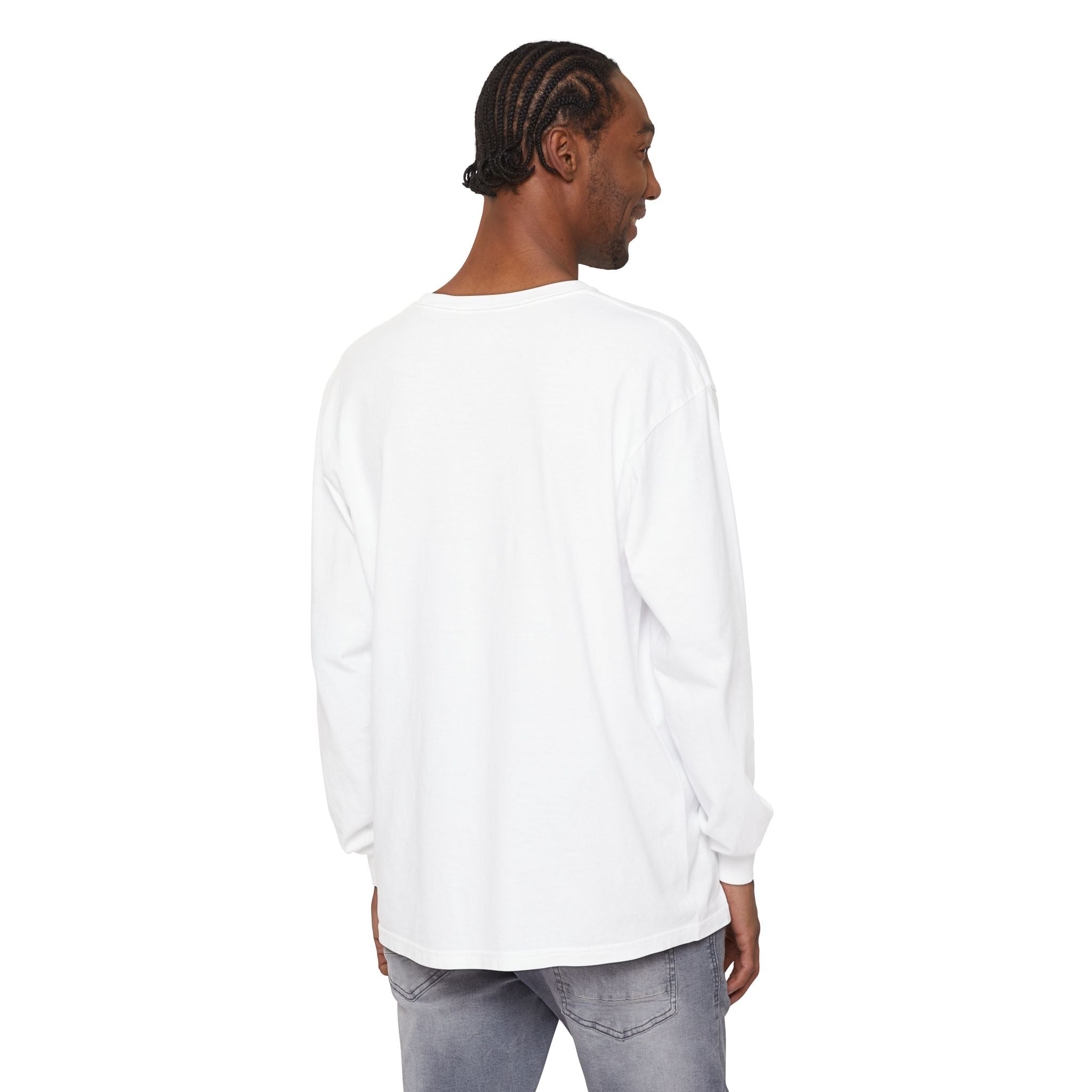 Long Sleeve T-Shirt — Classic White Garment-Dyed Tee