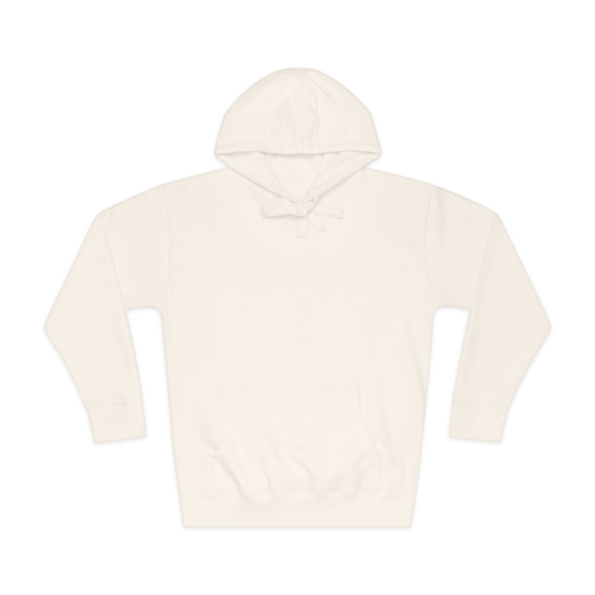White Fleece Hoodie – Minimal Classic Pullover Hooded Sweatshirt