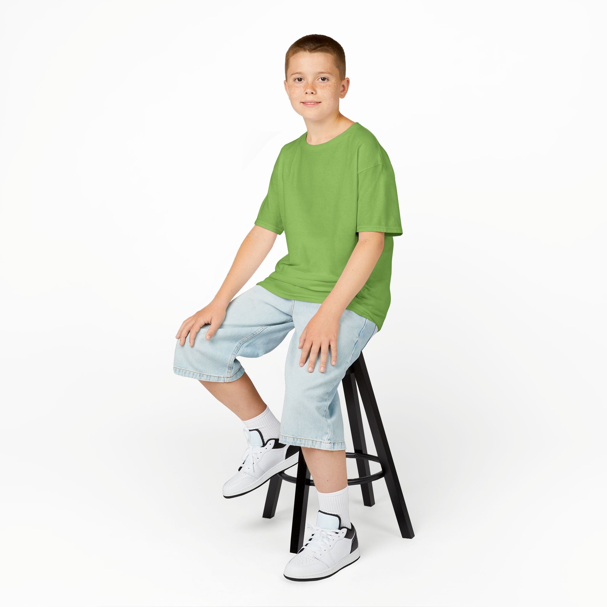 Kids T-Shirt — Plain White Heavy Cotton Tee for Boys & Girls