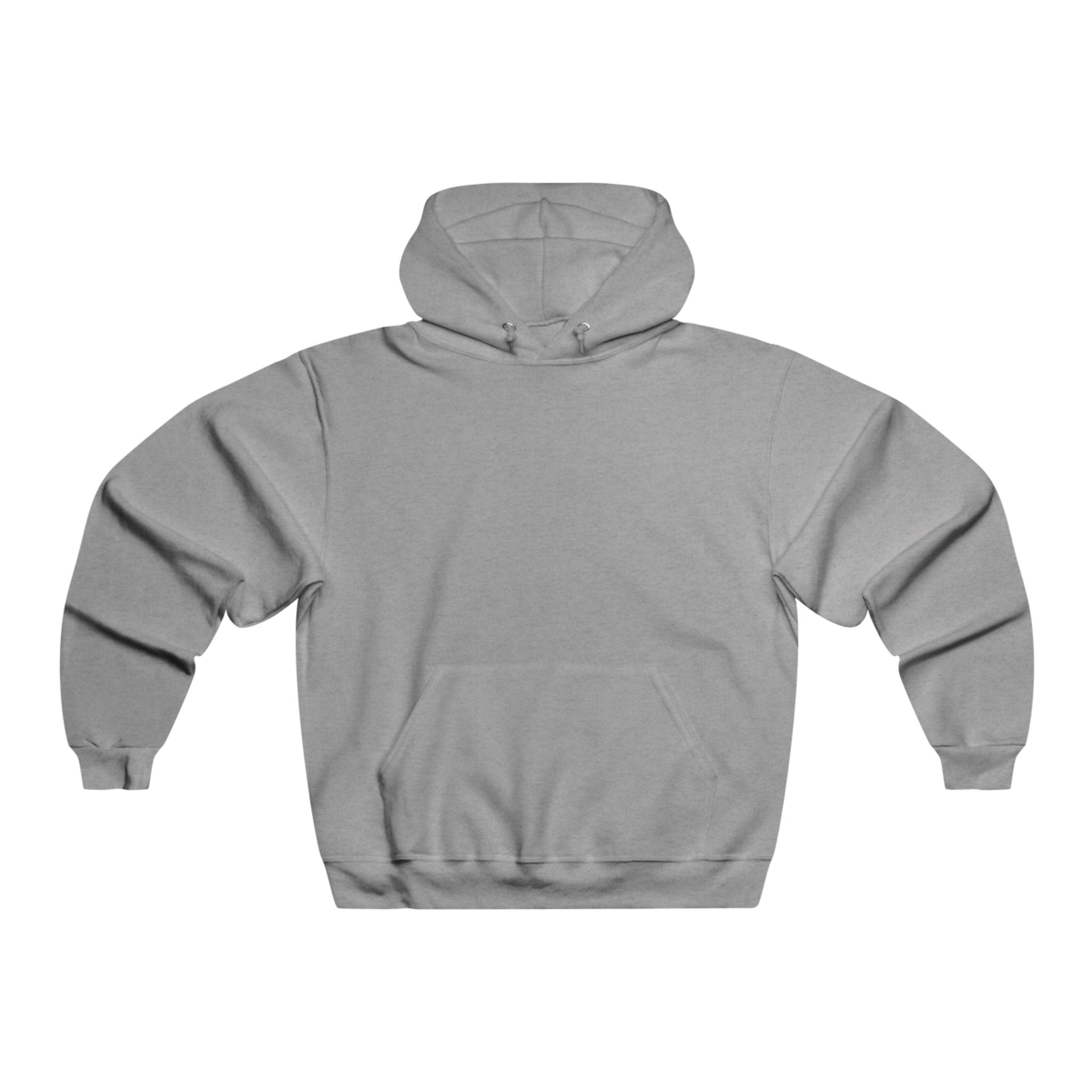 Blank White Hoodie — Men's Classic Pullover Hooded Sweatshirt