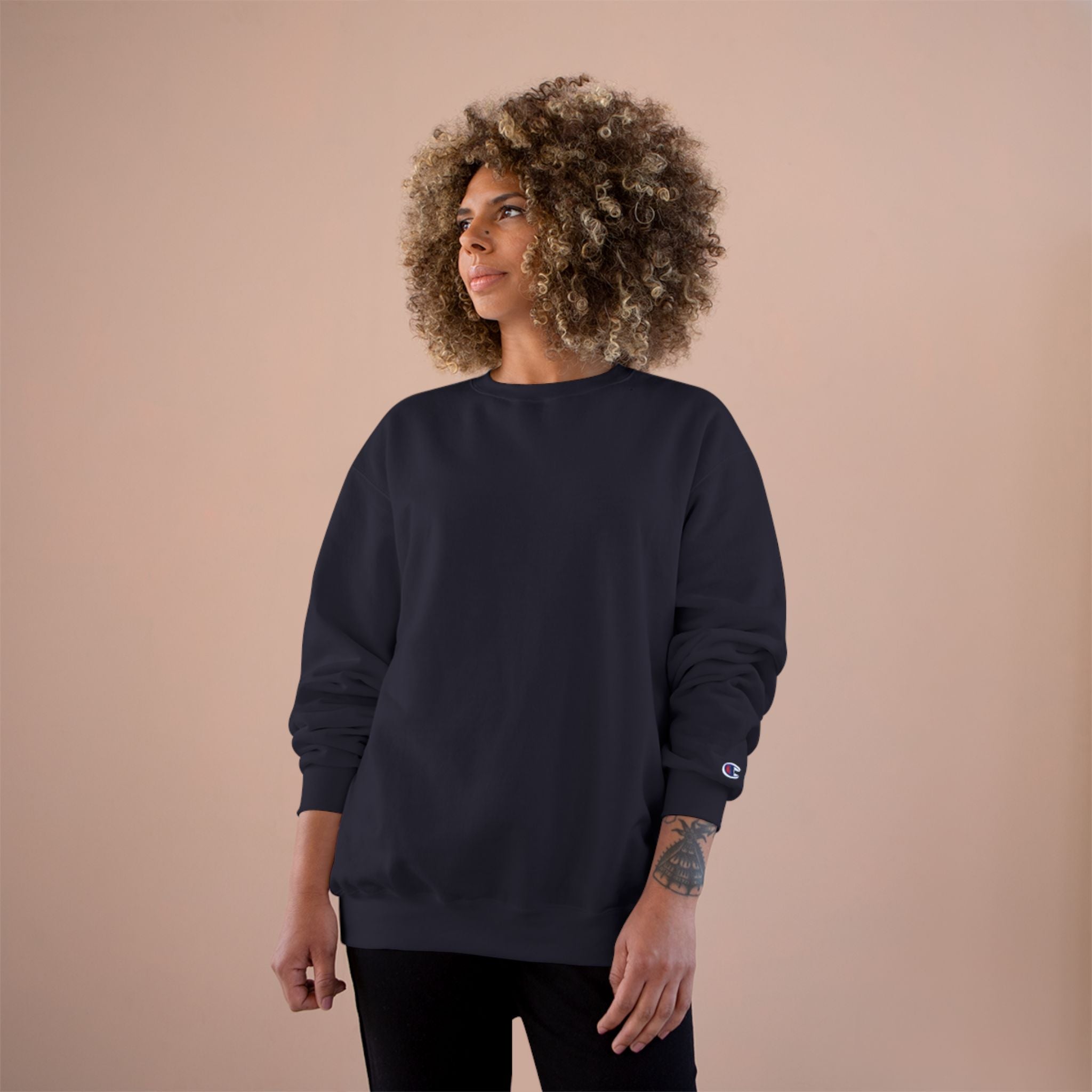 Champion Sweatshirt - Classic White Crewneck Sweatshirt