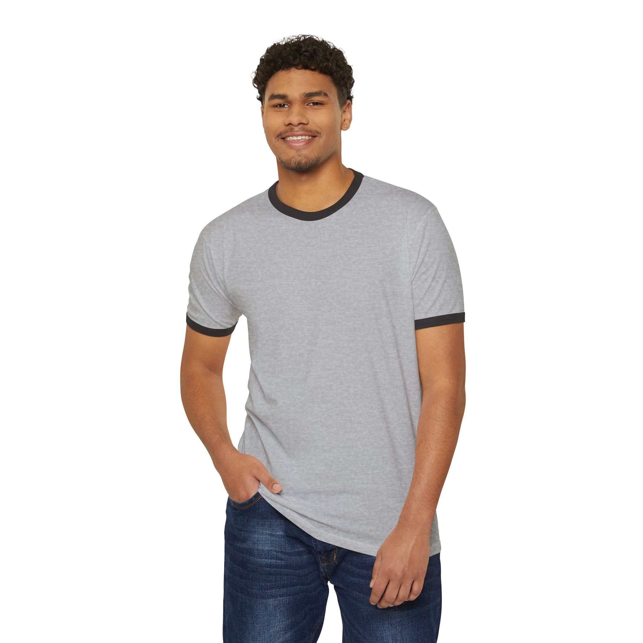 Classic Ringer T-Shirt — Retro Contrast Collar & Sleeve Tee