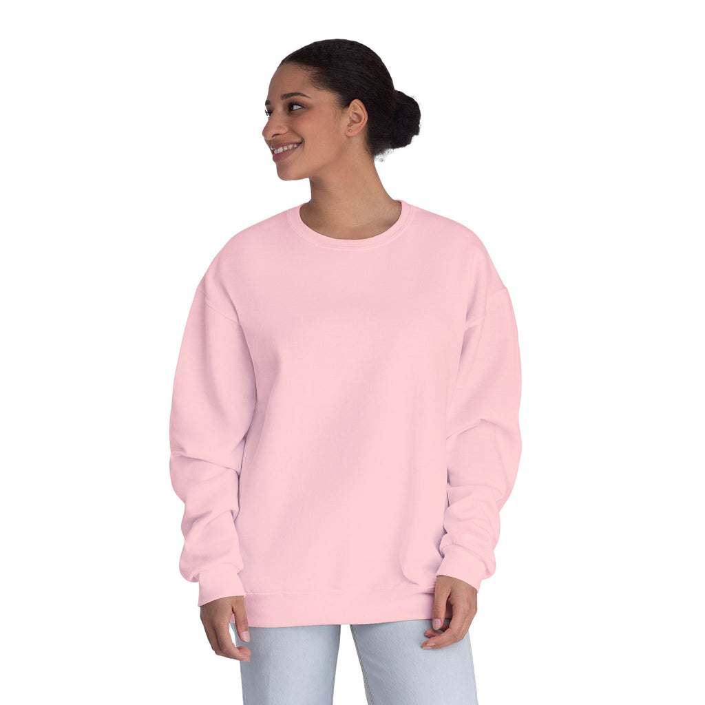 Classic White Crewneck Sweatshirt — Unisex Pullover