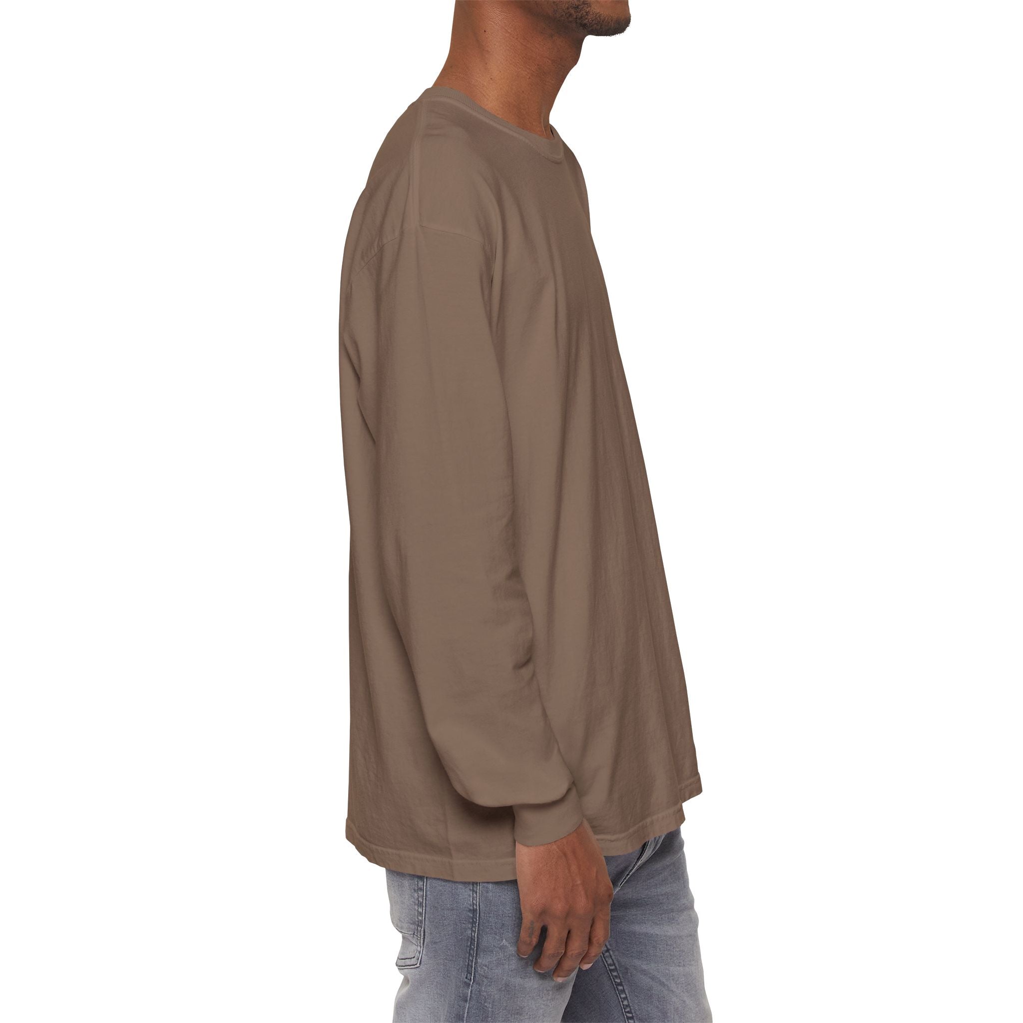Long Sleeve T-Shirt — Classic White Garment-Dyed Tee