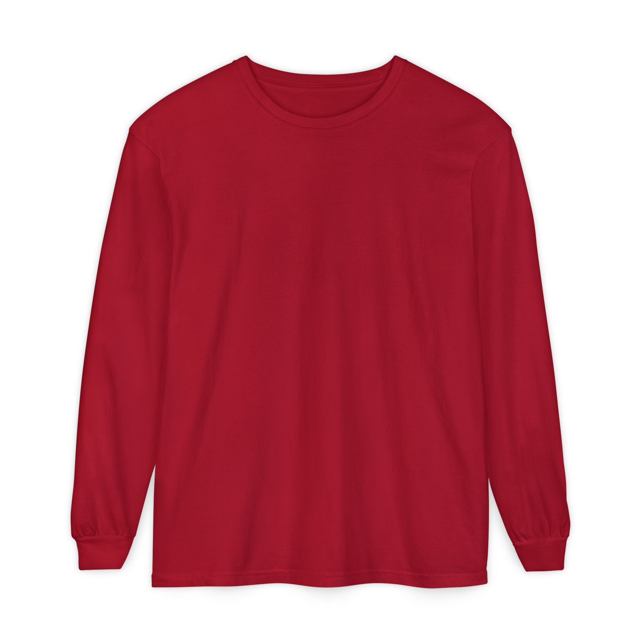 Long Sleeve T-Shirt — Classic White Garment-Dyed Tee