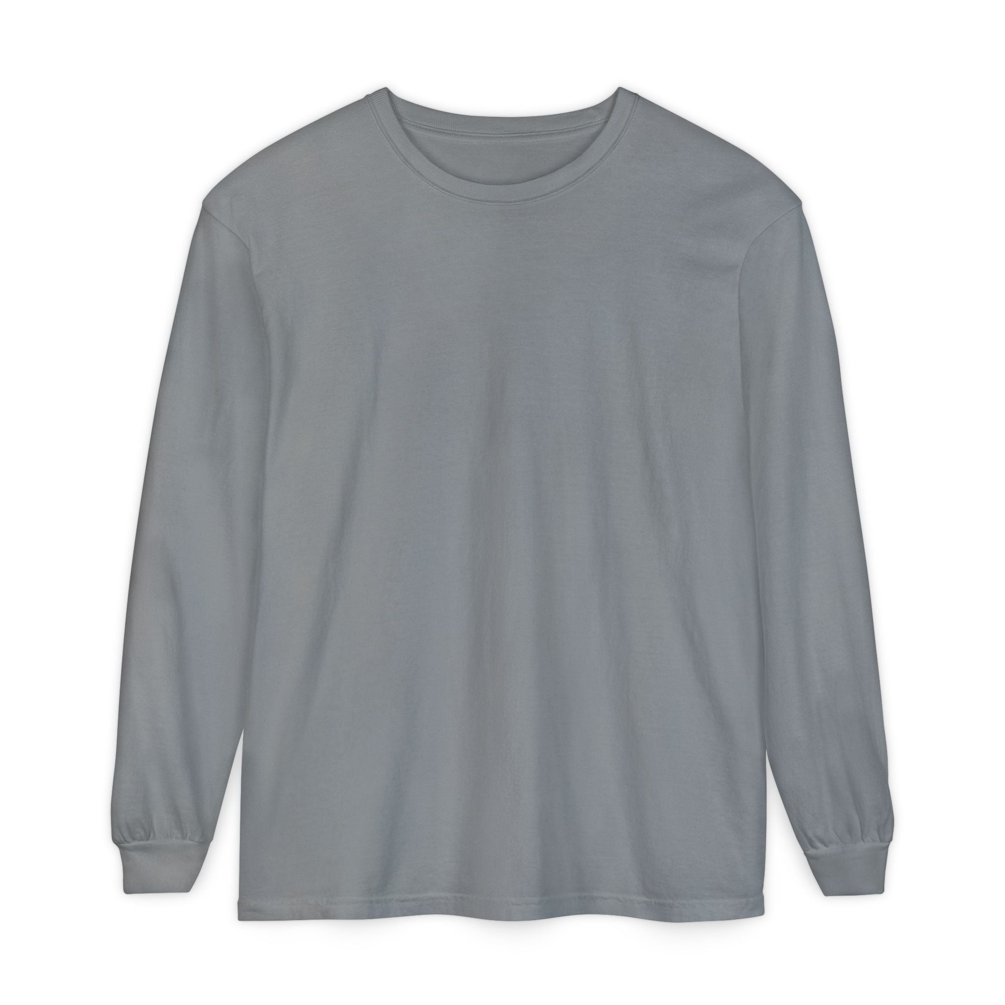 Long Sleeve T-Shirt — Classic White Garment-Dyed Tee