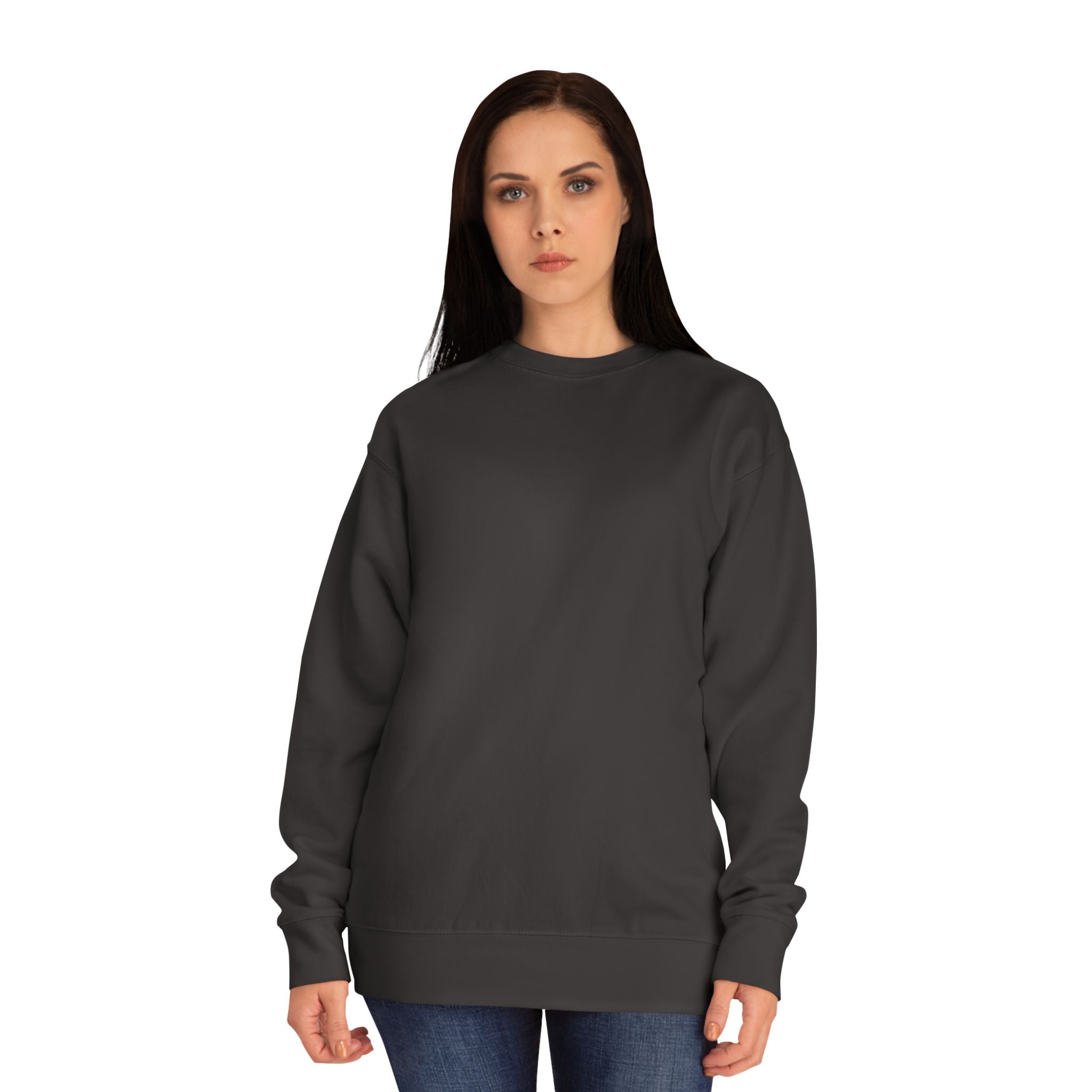 Crewneck Sweatshirt – Classic Coral Crew Sweatshirt, Cozy Everyday Pullover