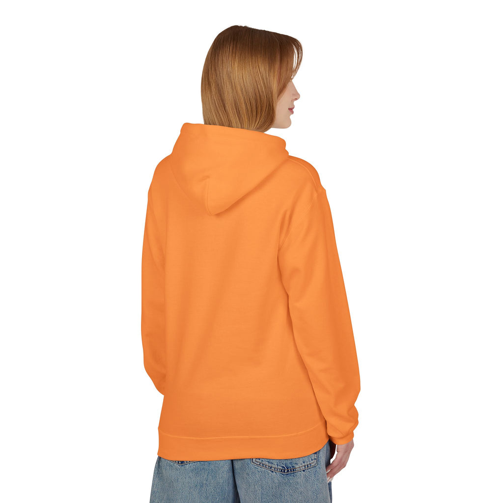 Classic White Fleece Hoodie – Soft Midweight Pullover