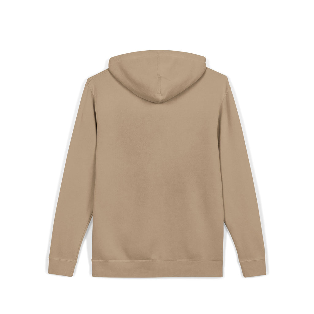 Pigment-Dyed Hoodie — Washed Blush Pullover Hooded Sweatshirt