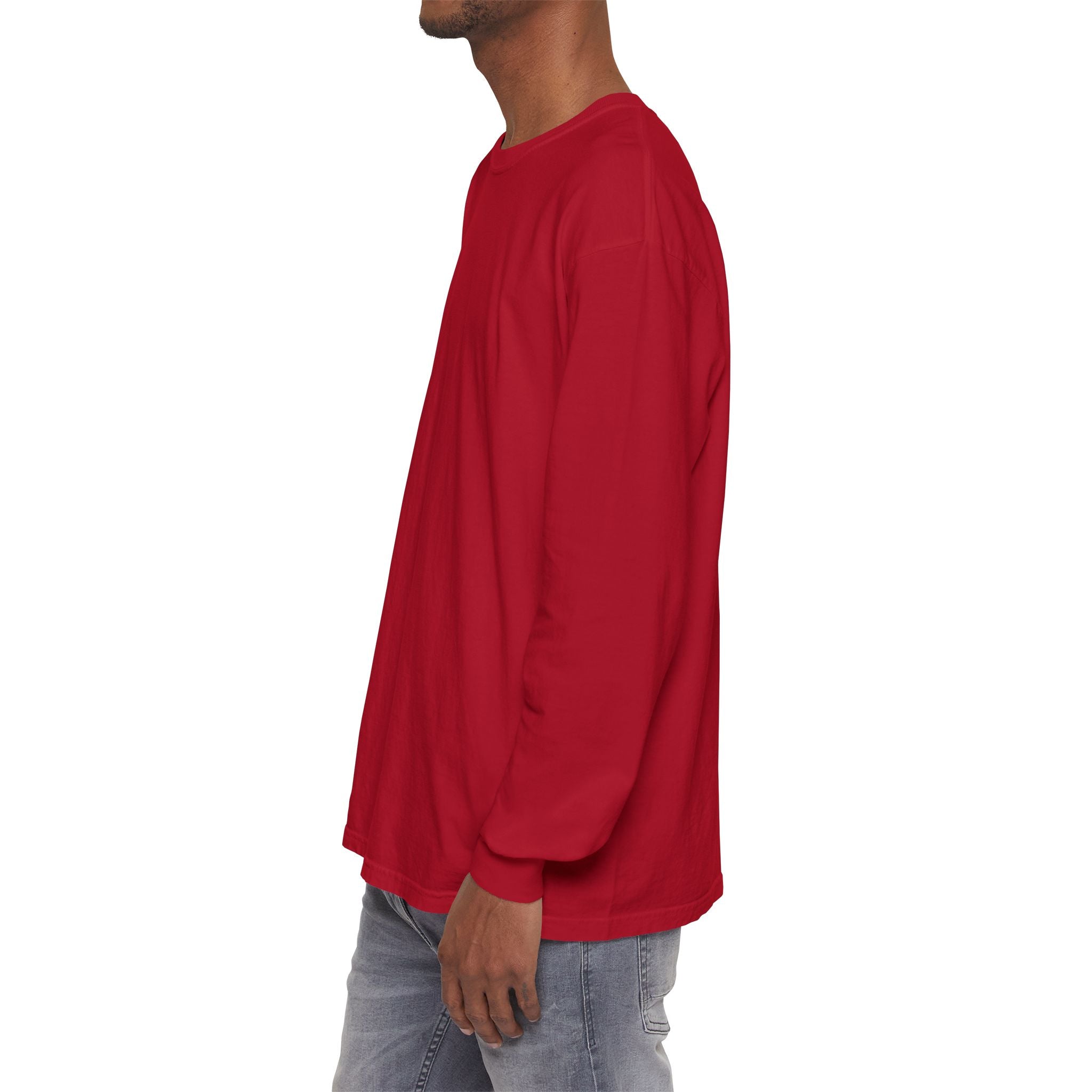 Long Sleeve T-Shirt — Classic White Garment-Dyed Tee