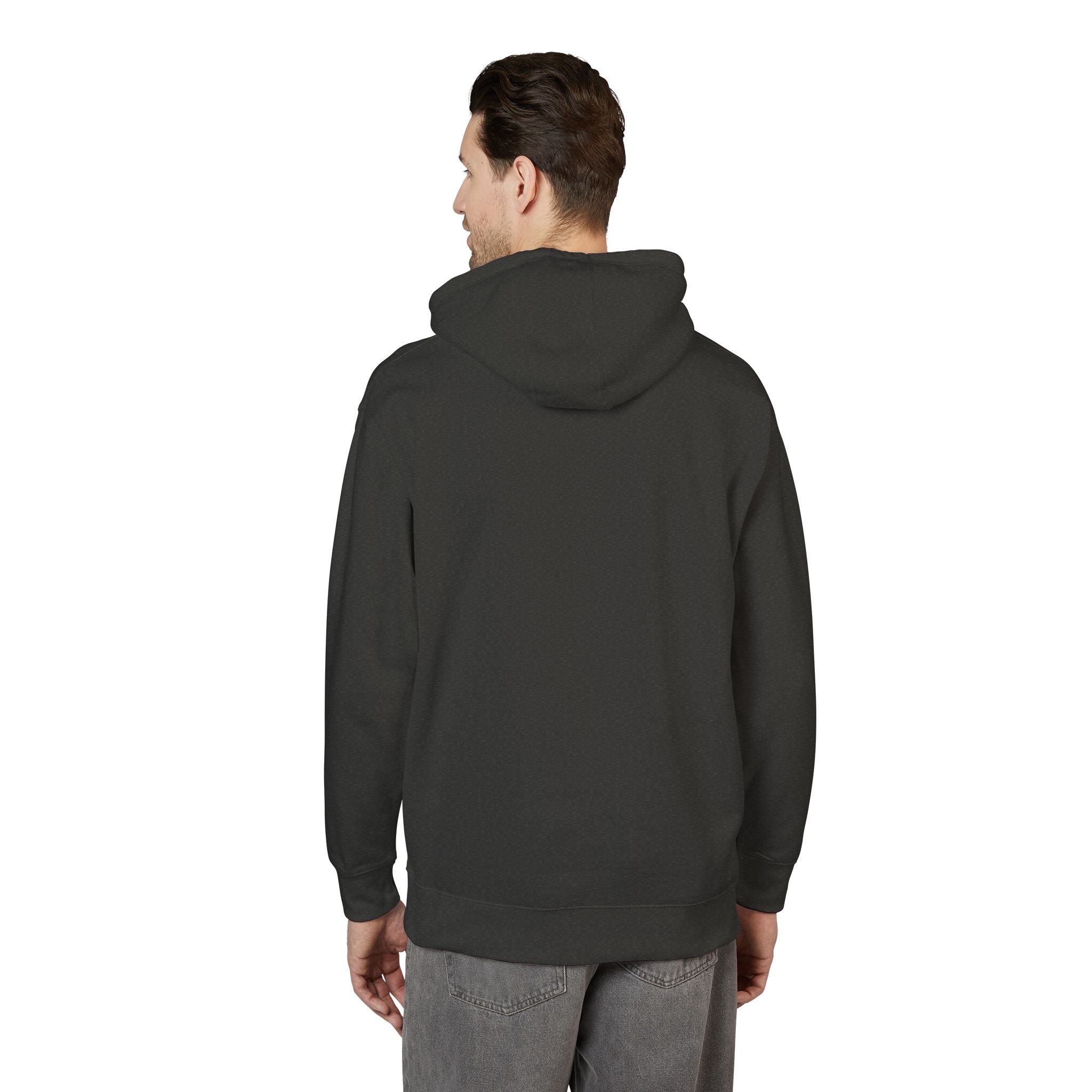 White Fleece Hoodie – Minimal Classic Pullover Hooded Sweatshirt