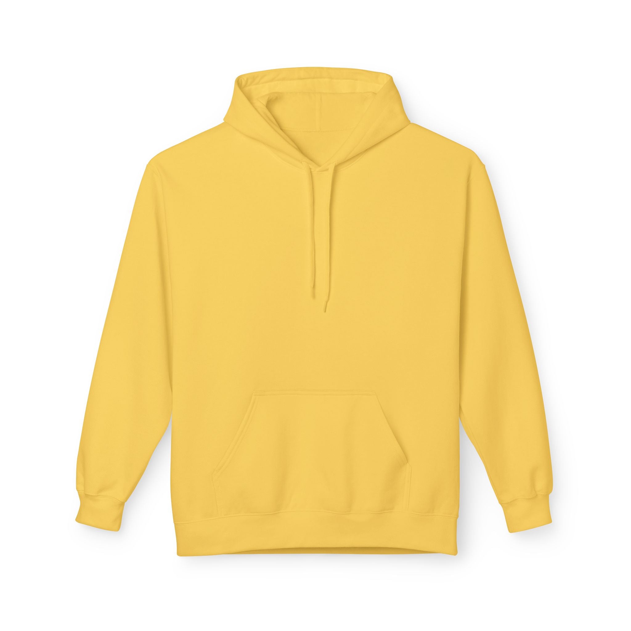 Classic White Fleece Hoodie – Soft Midweight Pullover