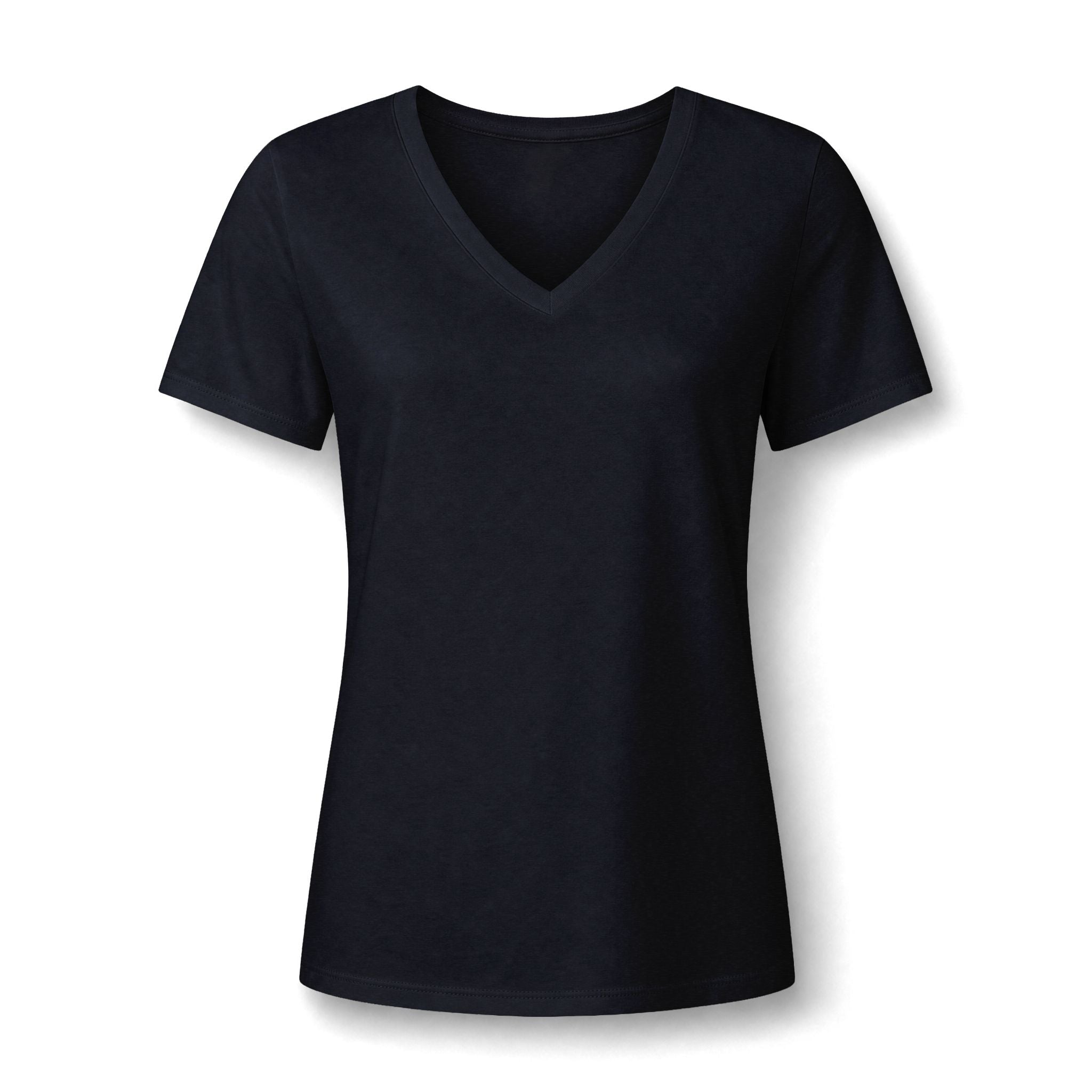 Women's Relaxed Heather CVC V-Neck Tee