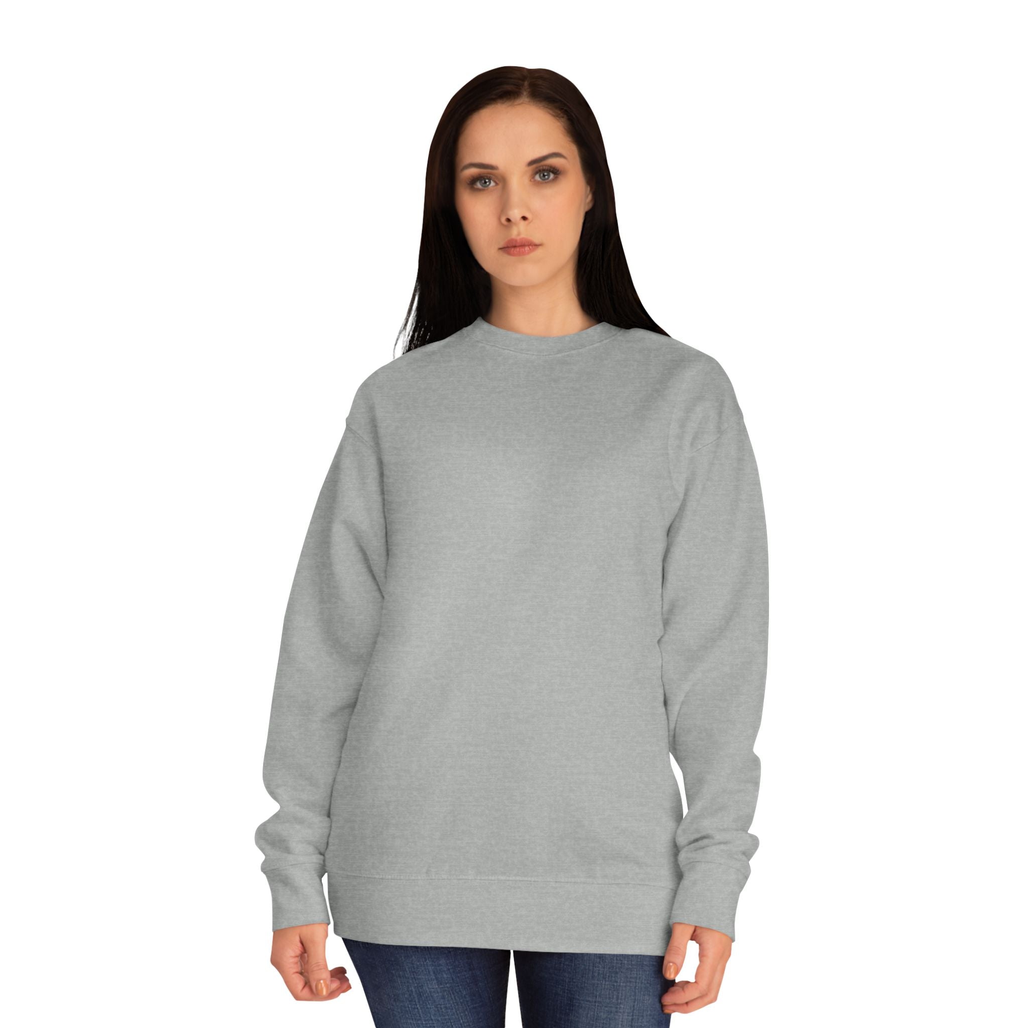 Crewneck Sweatshirt – Classic Coral Crew Sweatshirt, Cozy Everyday Pullover