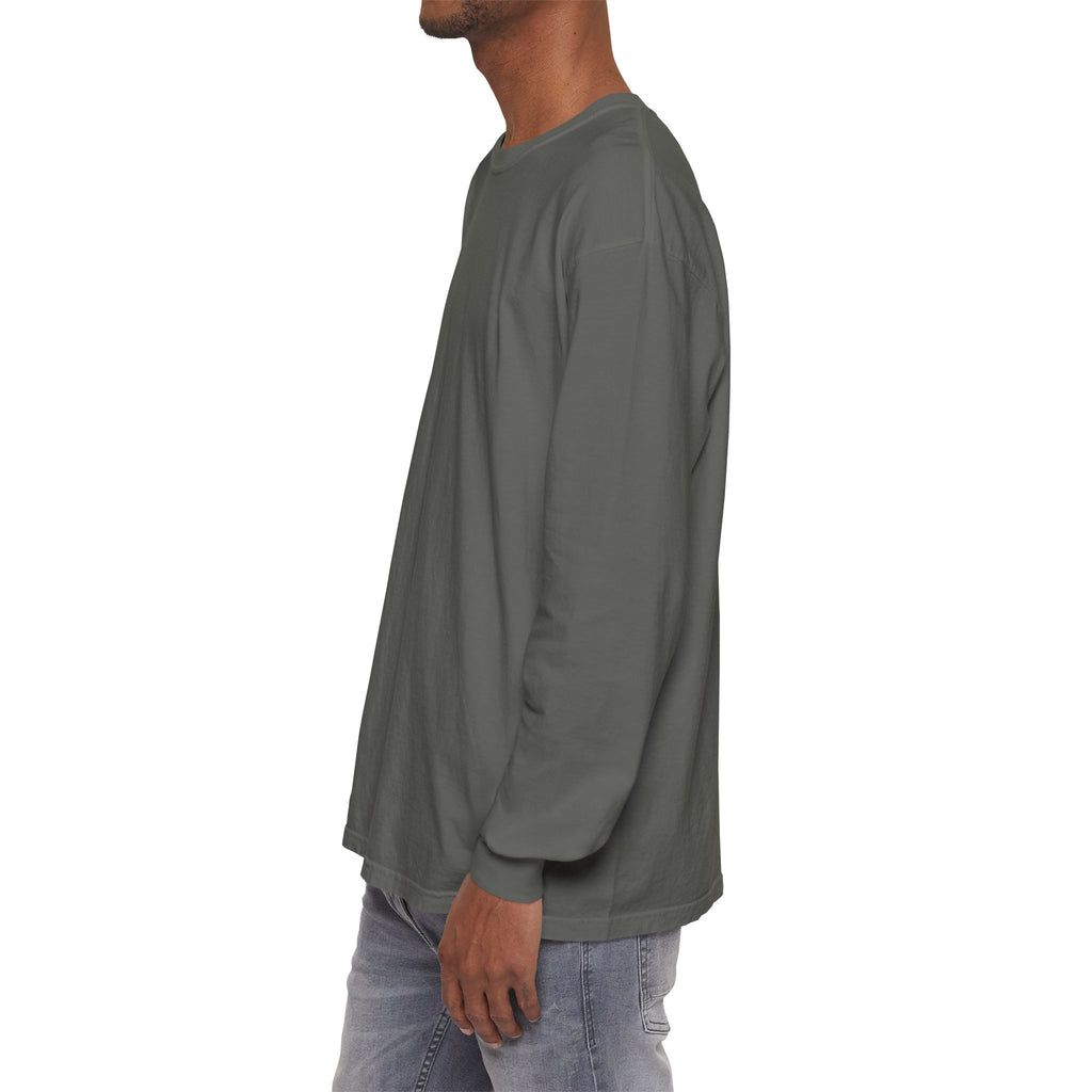 Long Sleeve T-Shirt — Classic White Garment-Dyed Tee
