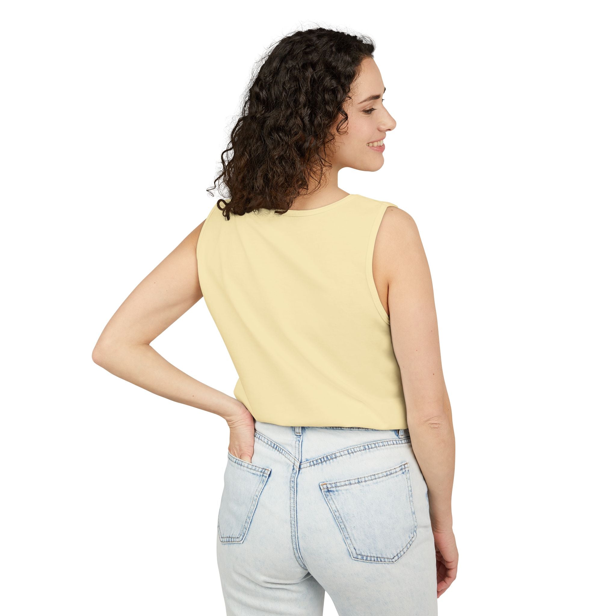 Classic White Tank Top — Everyday Garment-Dyed Casual Tank