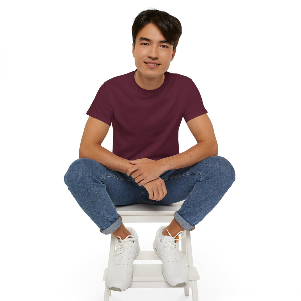 Classic White Cotton Tee - Plain Crewneck Shirt