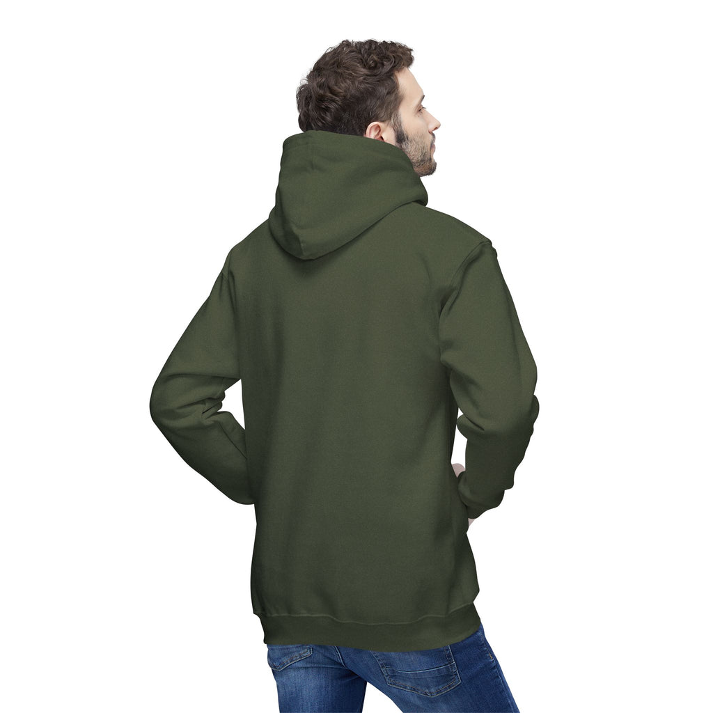 Classic White Hoodie — Made in USA Unisex Hooded Sweatshirt