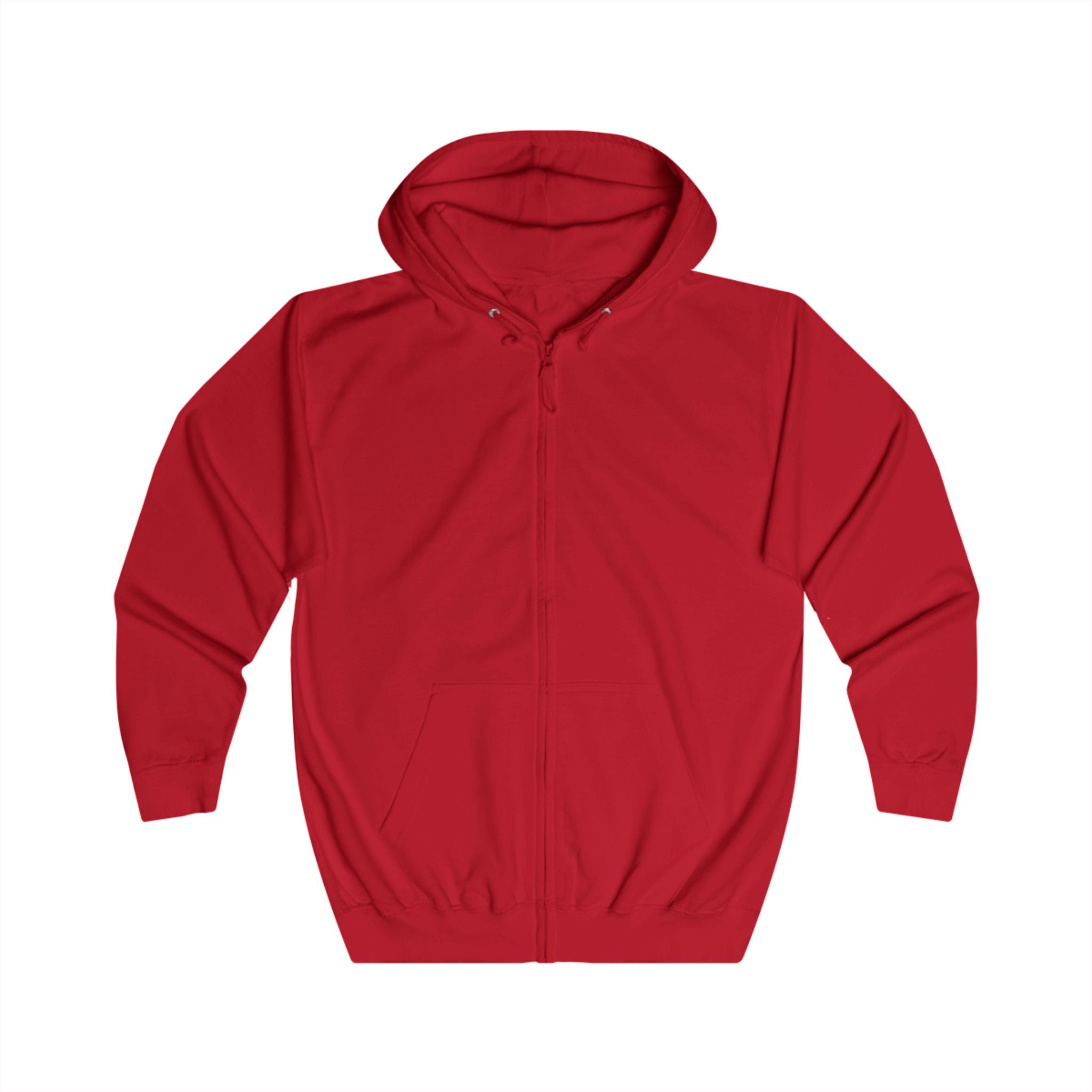 Full Zip Hoodie — Classic White Zip-Up Hoodie