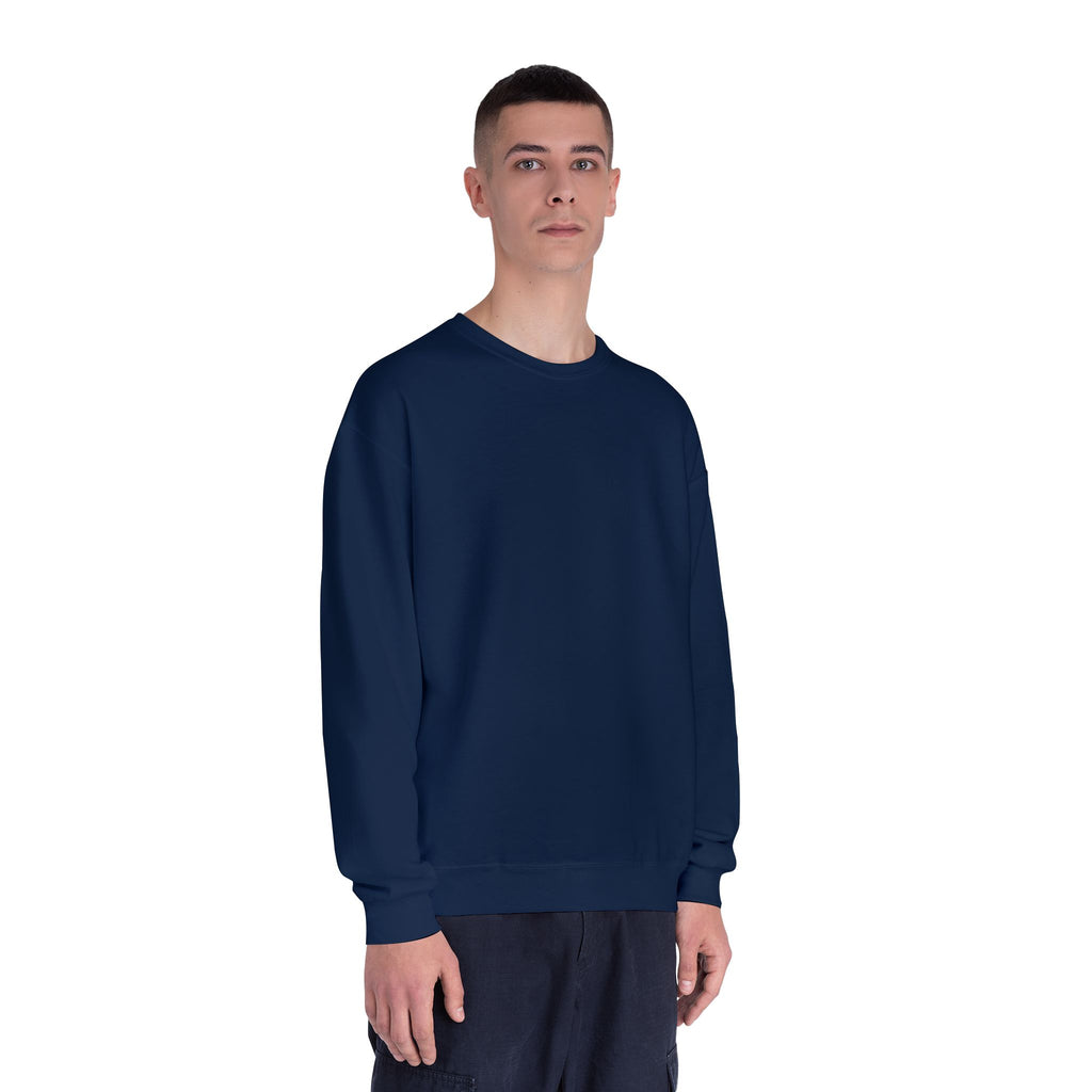 Classic White Crewneck Sweatshirt — Unisex Pullover