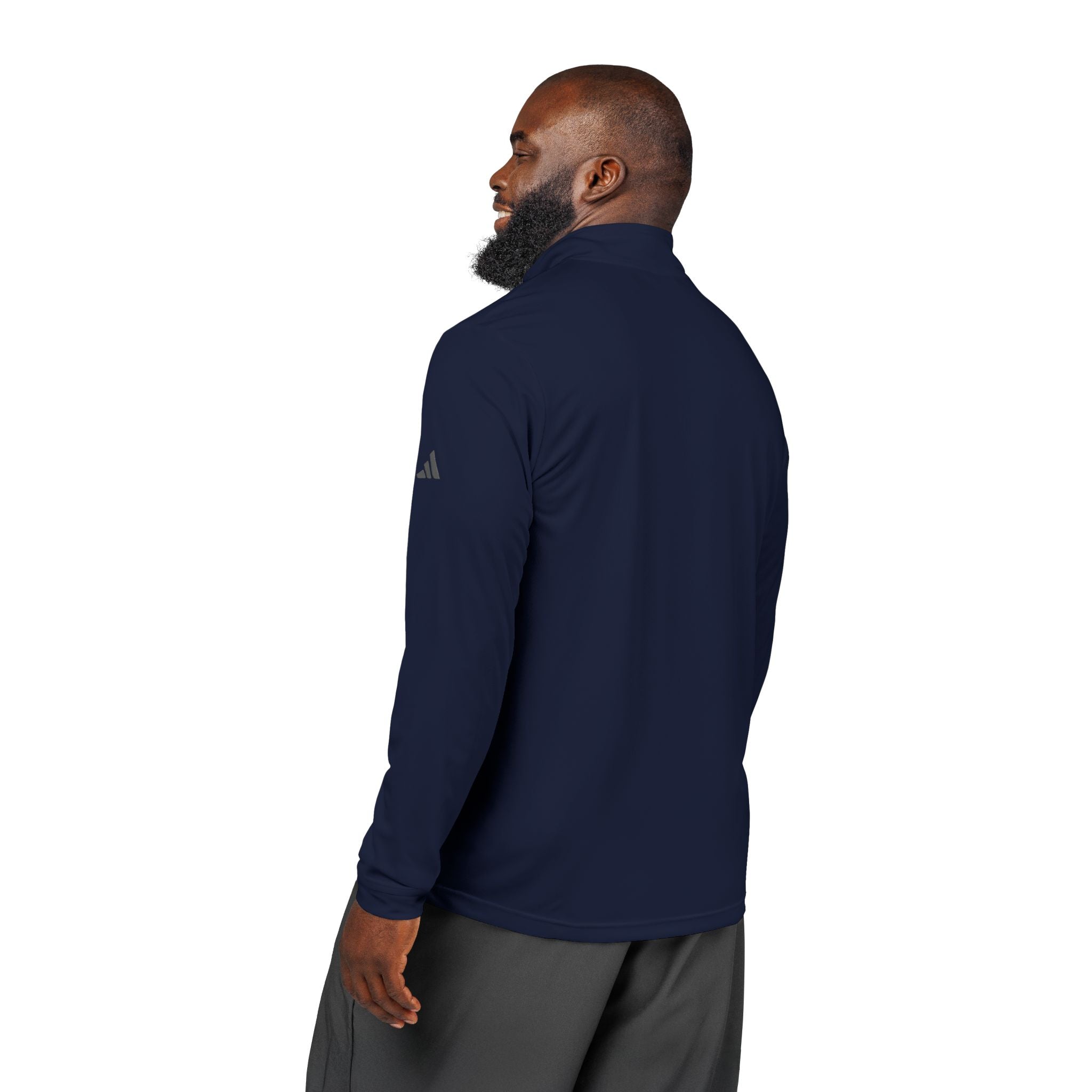 Adidas Quarter-Zip Pullover – Embroidered Performance Top