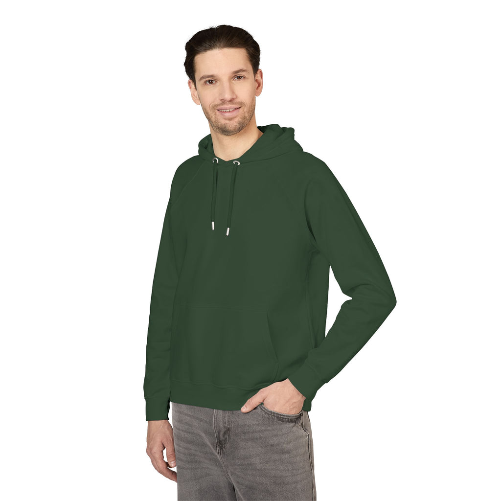 Eco Raglan Hoodie — Embroidered Sustainable Pullover