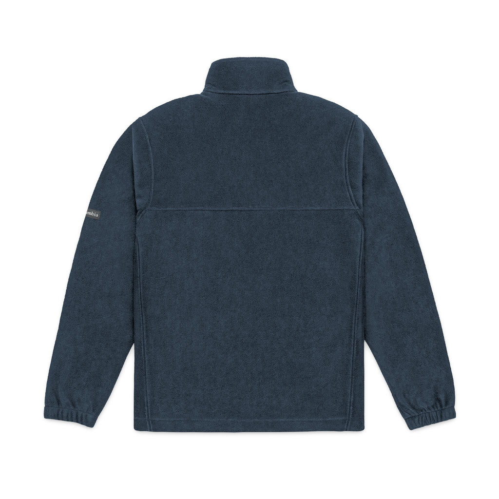 Embroidered Columbia Fleece Jacket - Classic Charcoal Zip-Up