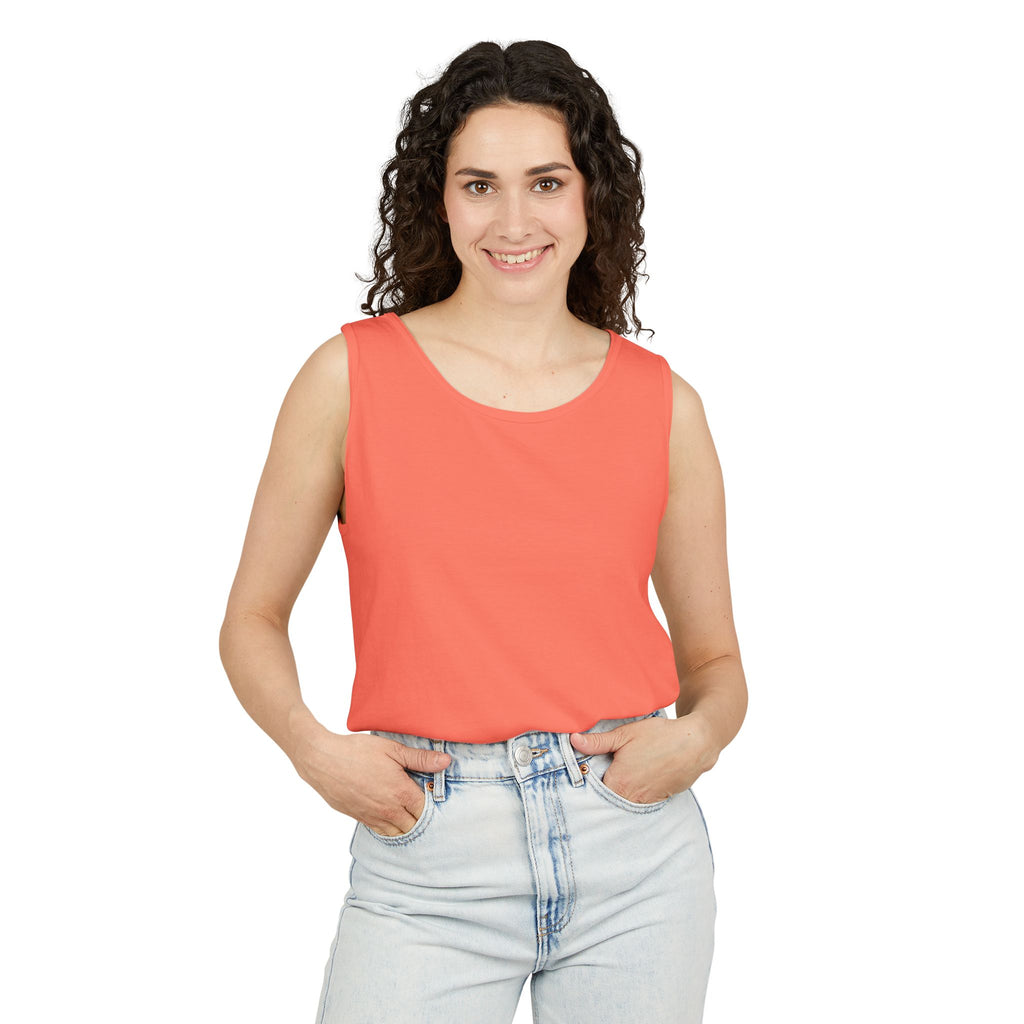 Classic White Tank Top — Everyday Garment-Dyed Casual Tank