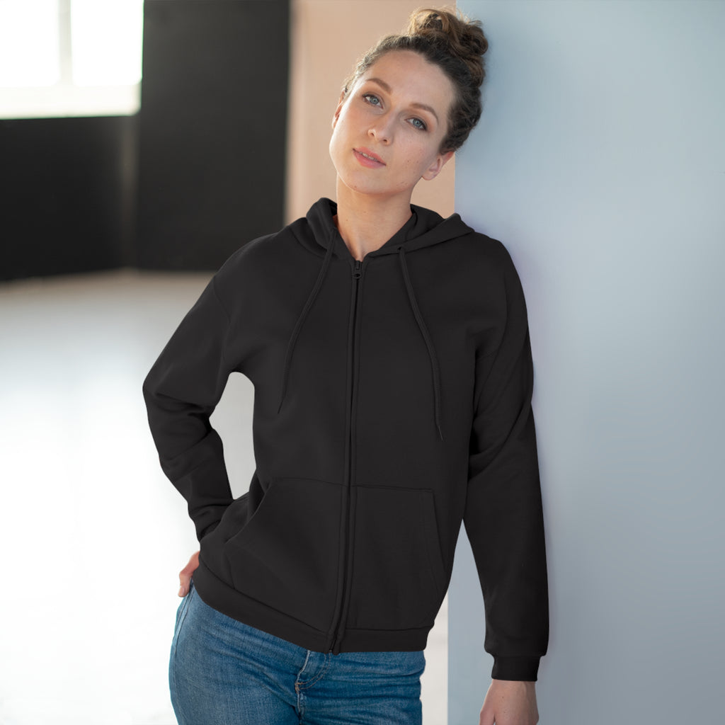 Zip Hoodie — Classic Navy Full‑Zip Hooded Sweatshirt