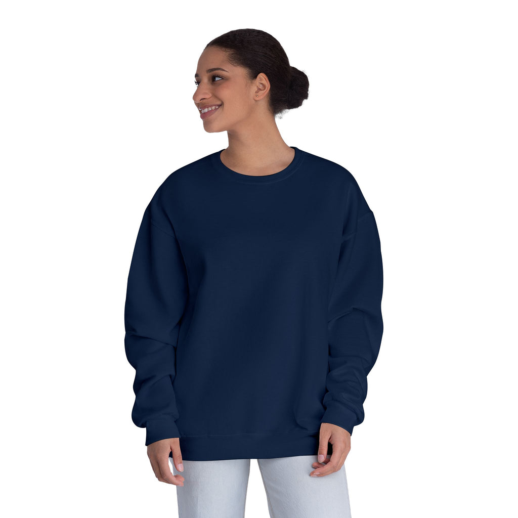 Classic White Crewneck Sweatshirt — Unisex Pullover