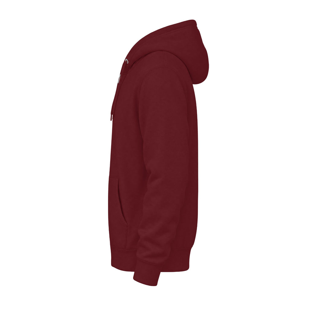 Classic White Zip Hoodie - Plain Full-Zip Hooded Sweatshirt