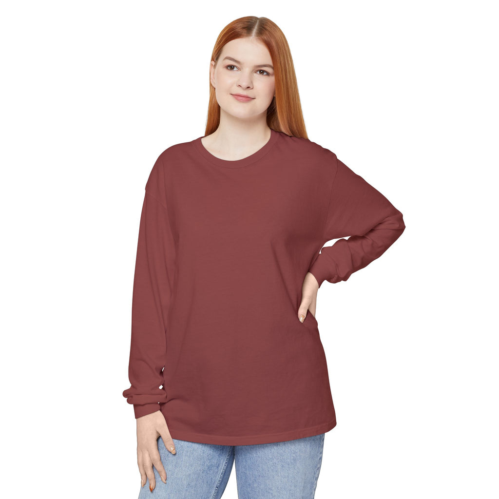 Long Sleeve T-Shirt — Classic White Garment-Dyed Tee