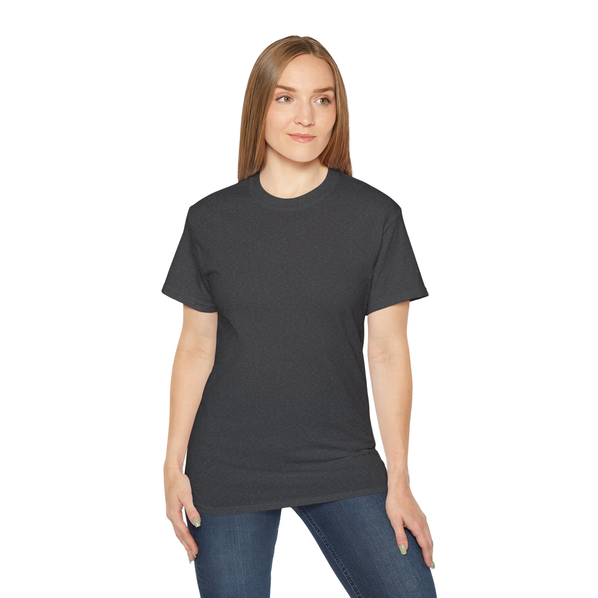 Classic White Cotton Tee - Plain Crewneck Shirt