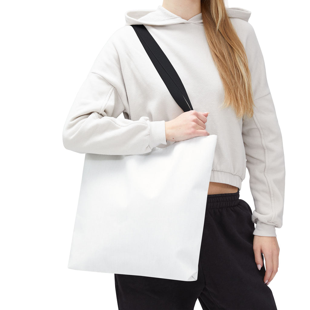 Custom All-Over Print Tote Bag — Blank White Canvas Shoulder Tote