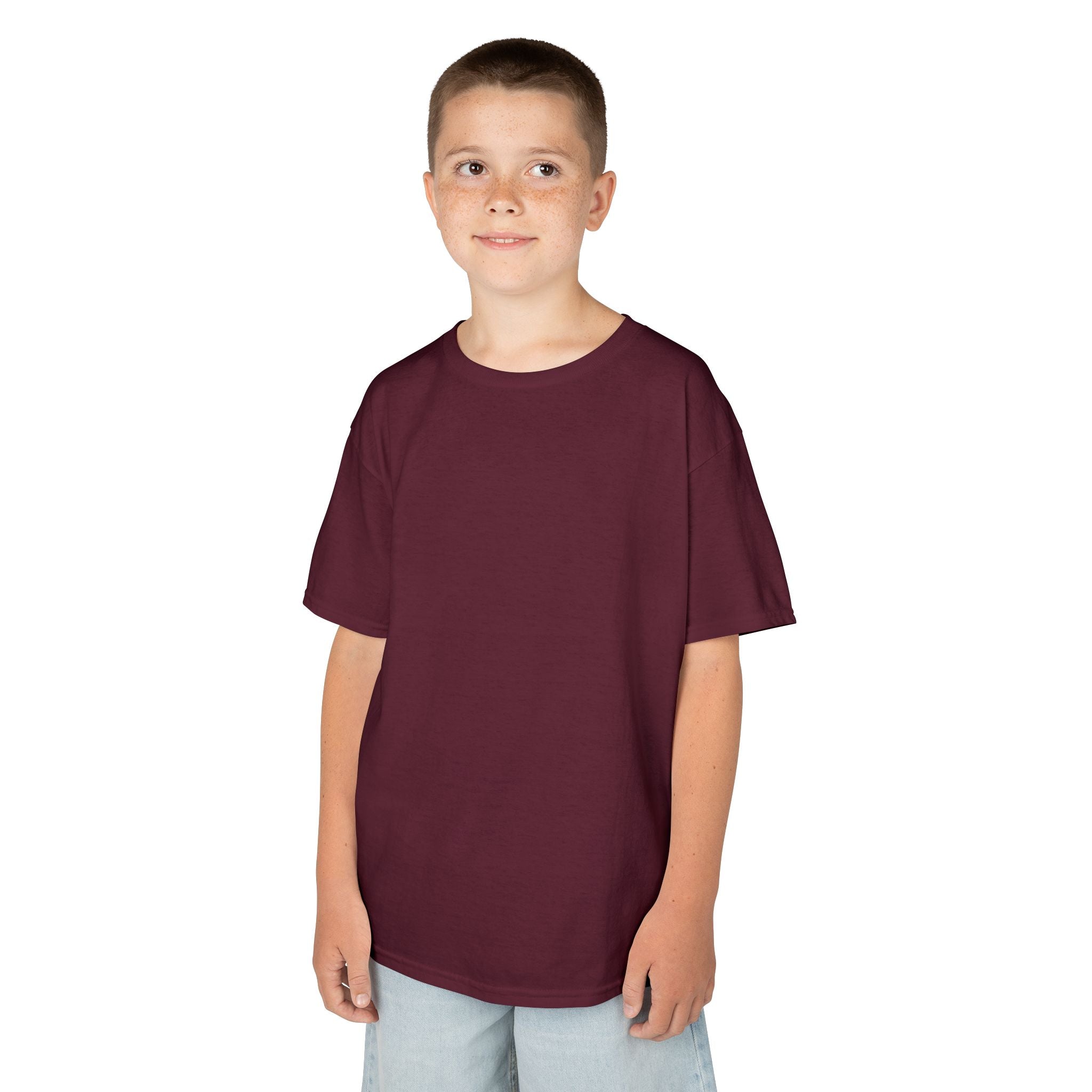 Kids T-Shirt — Plain White Heavy Cotton Tee for Boys & Girls