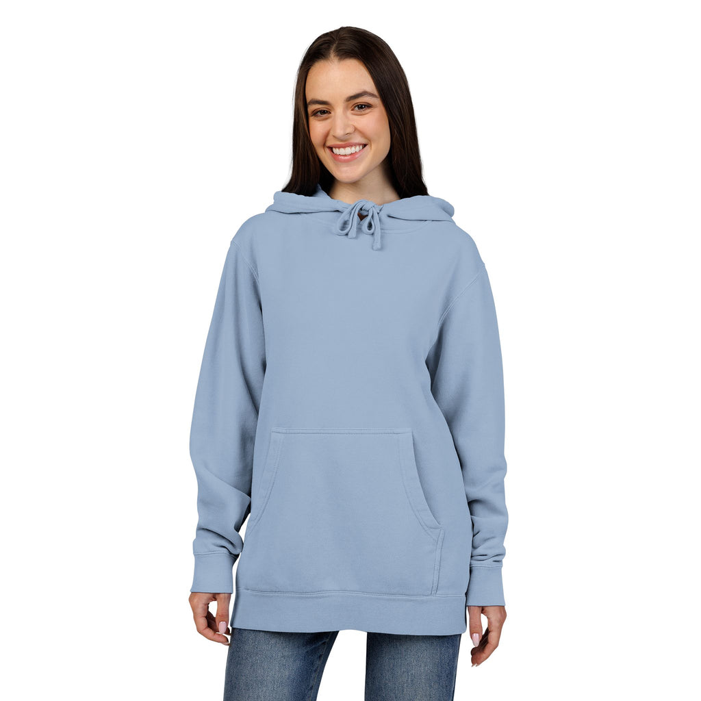 Pigment-Dyed Hoodie — Washed Blush Pullover Hooded Sweatshirt