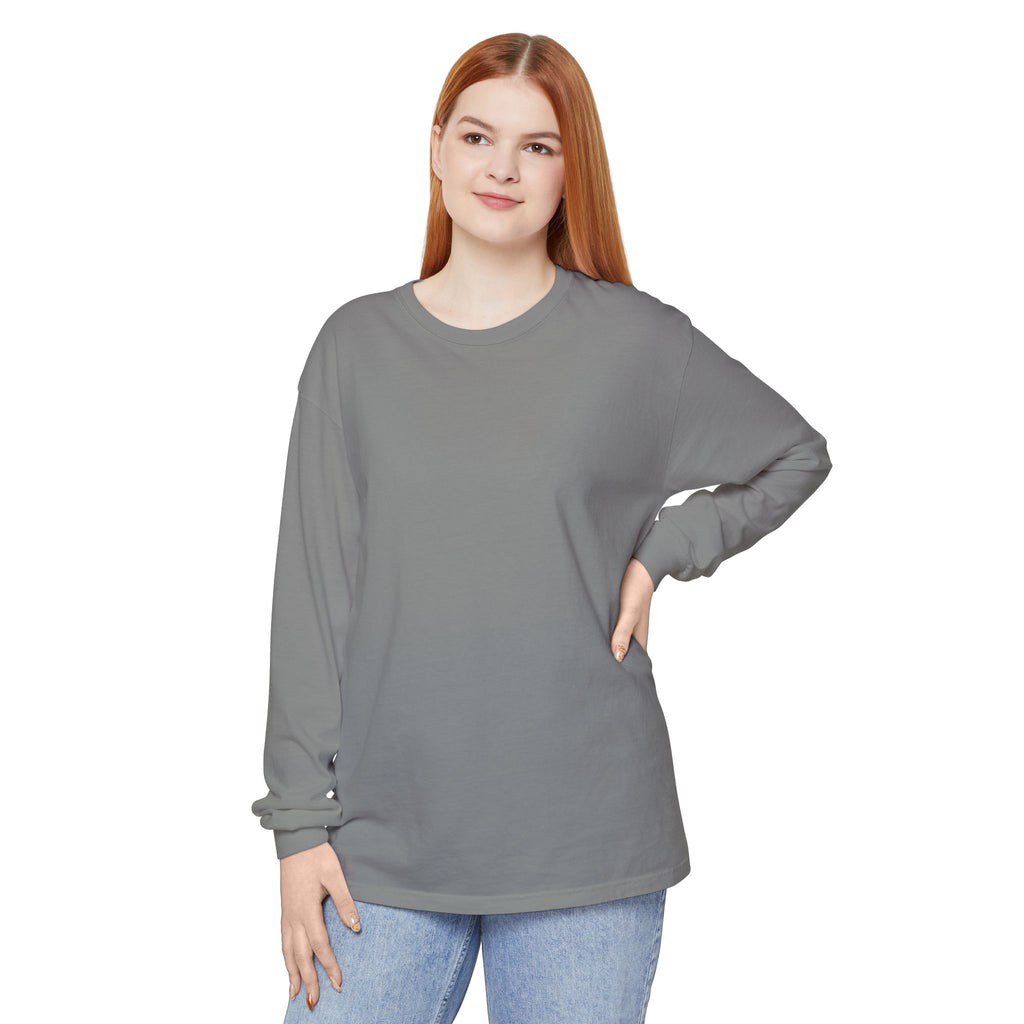 Long Sleeve T-Shirt — Classic White Garment-Dyed Tee