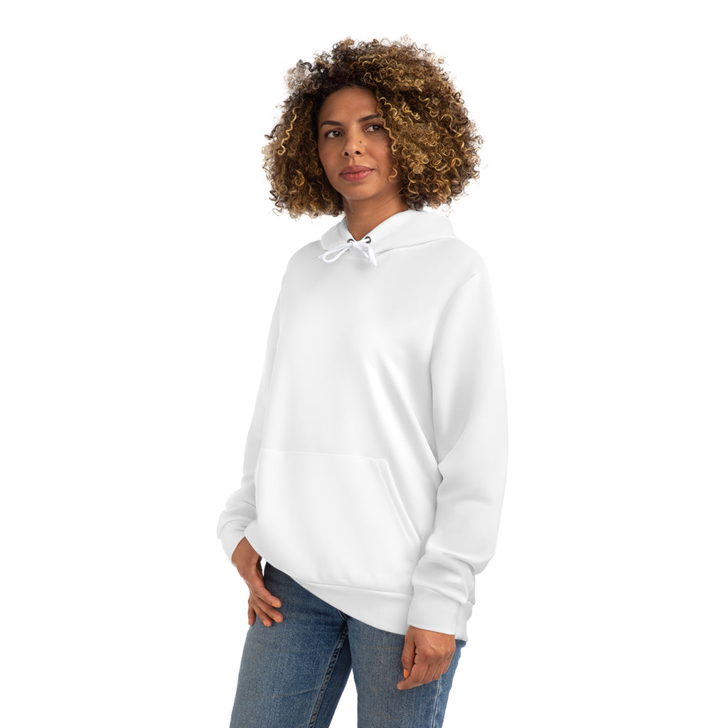 All-Over Print Fashion Hoodie – Customizable Blank White Streetwear Pullover