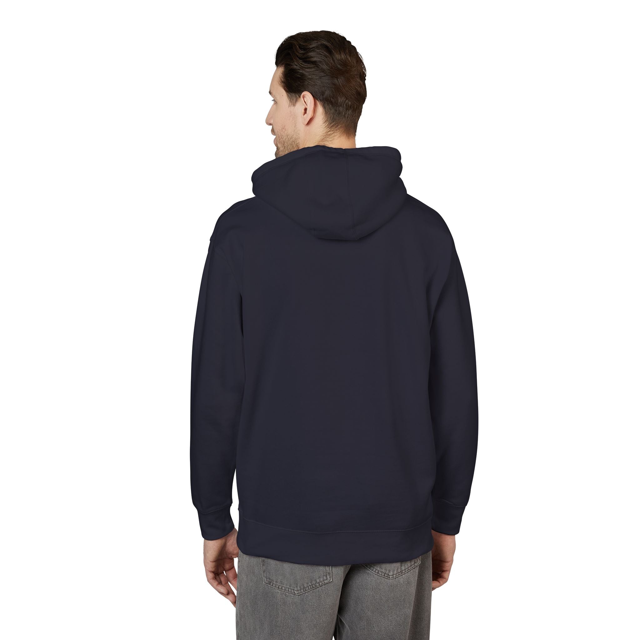 White Fleece Hoodie – Minimal Classic Pullover Hooded Sweatshirt