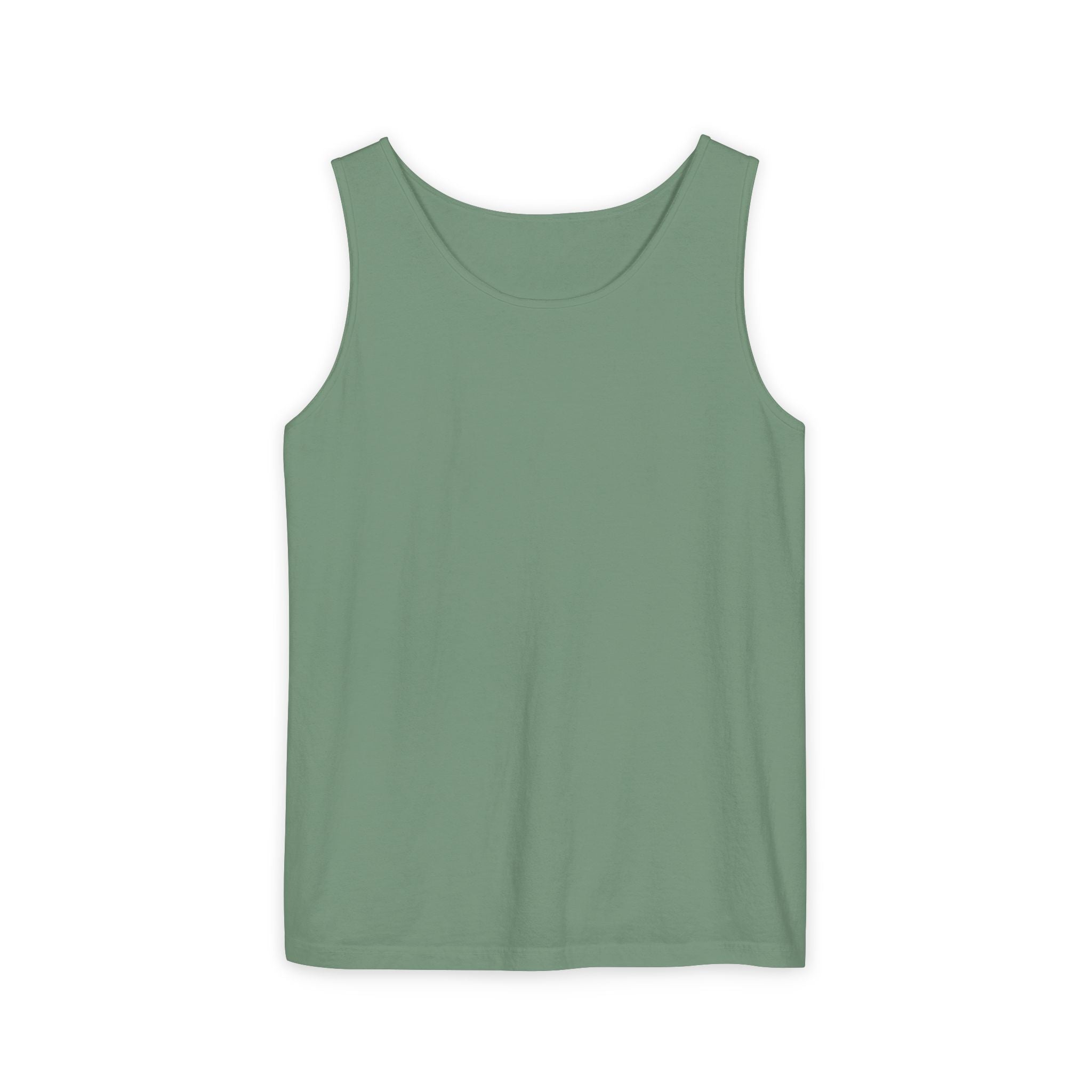 Plain White Tank Top — Lightweight Unisex Garment-Dyed Sleeveless Tee