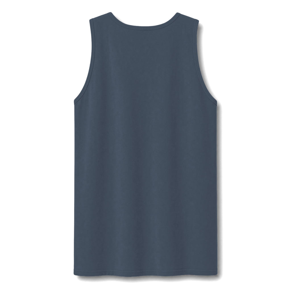 Garment-Dyed Tank Top — Washed Vintage Cotton Sleeveless Tee