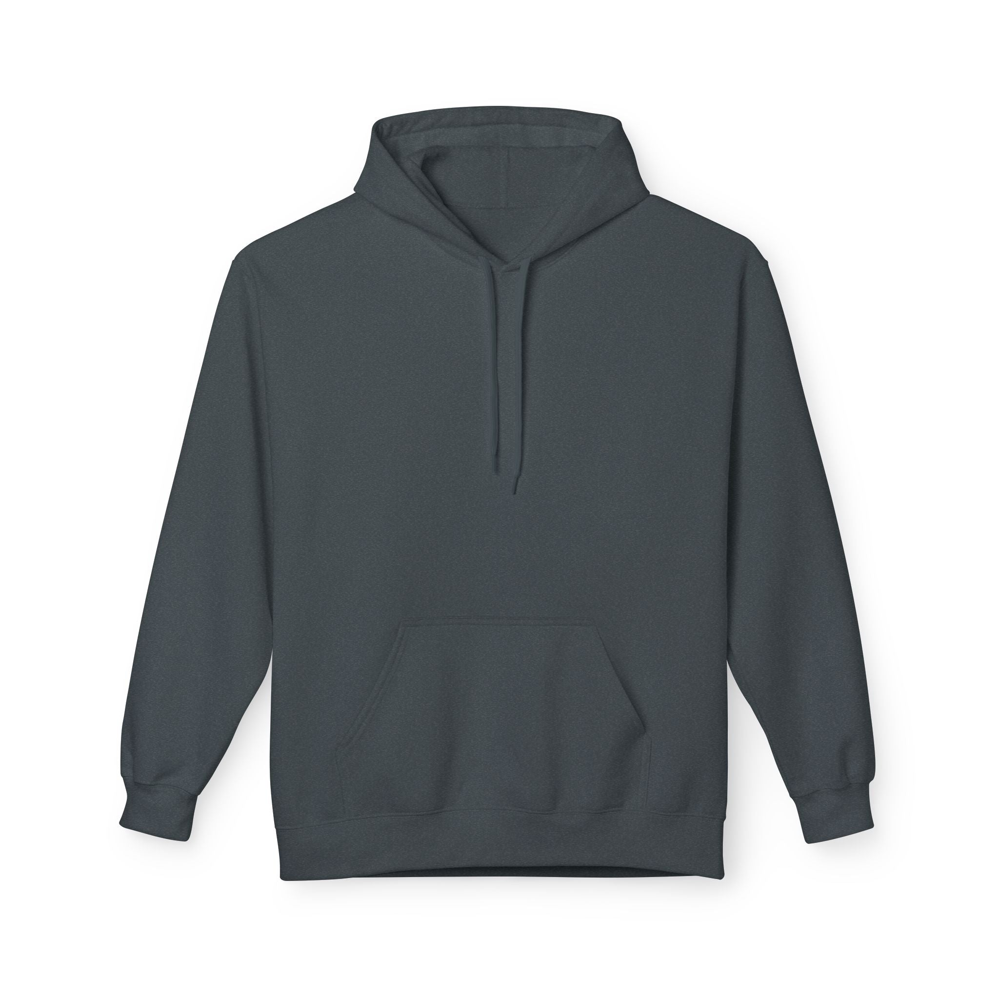 Classic White Fleece Hoodie – Soft Midweight Pullover