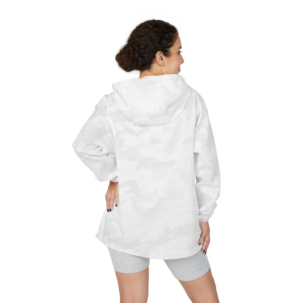 White Camo Windbreaker Jacket