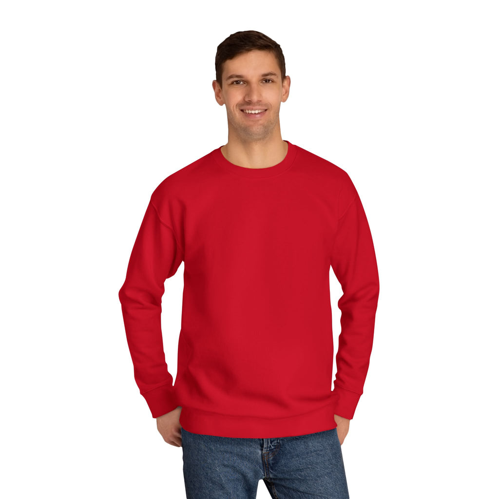 Crewneck Sweatshirt – Classic Coral Crew Sweatshirt, Cozy Everyday Pullover