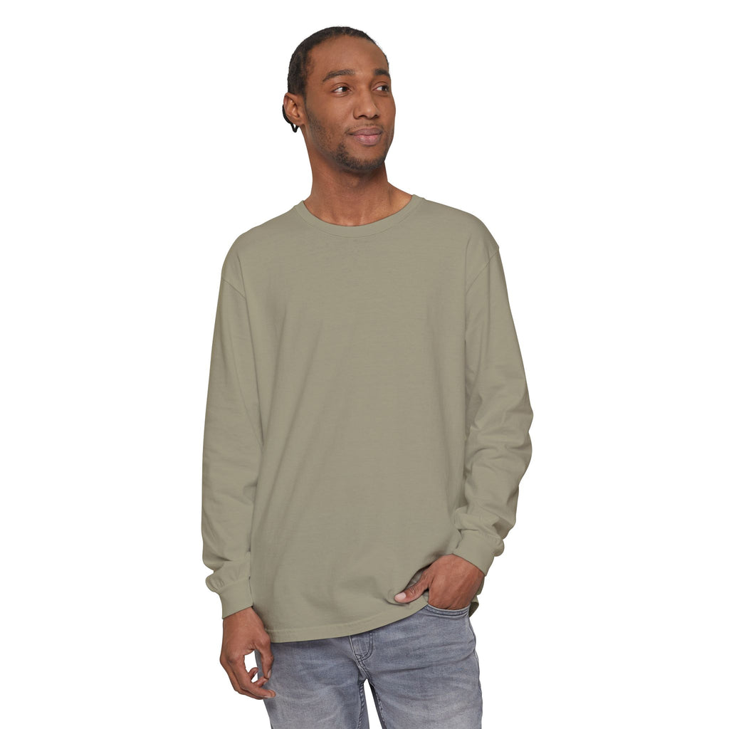 Long Sleeve T-Shirt — Classic White Garment-Dyed Tee