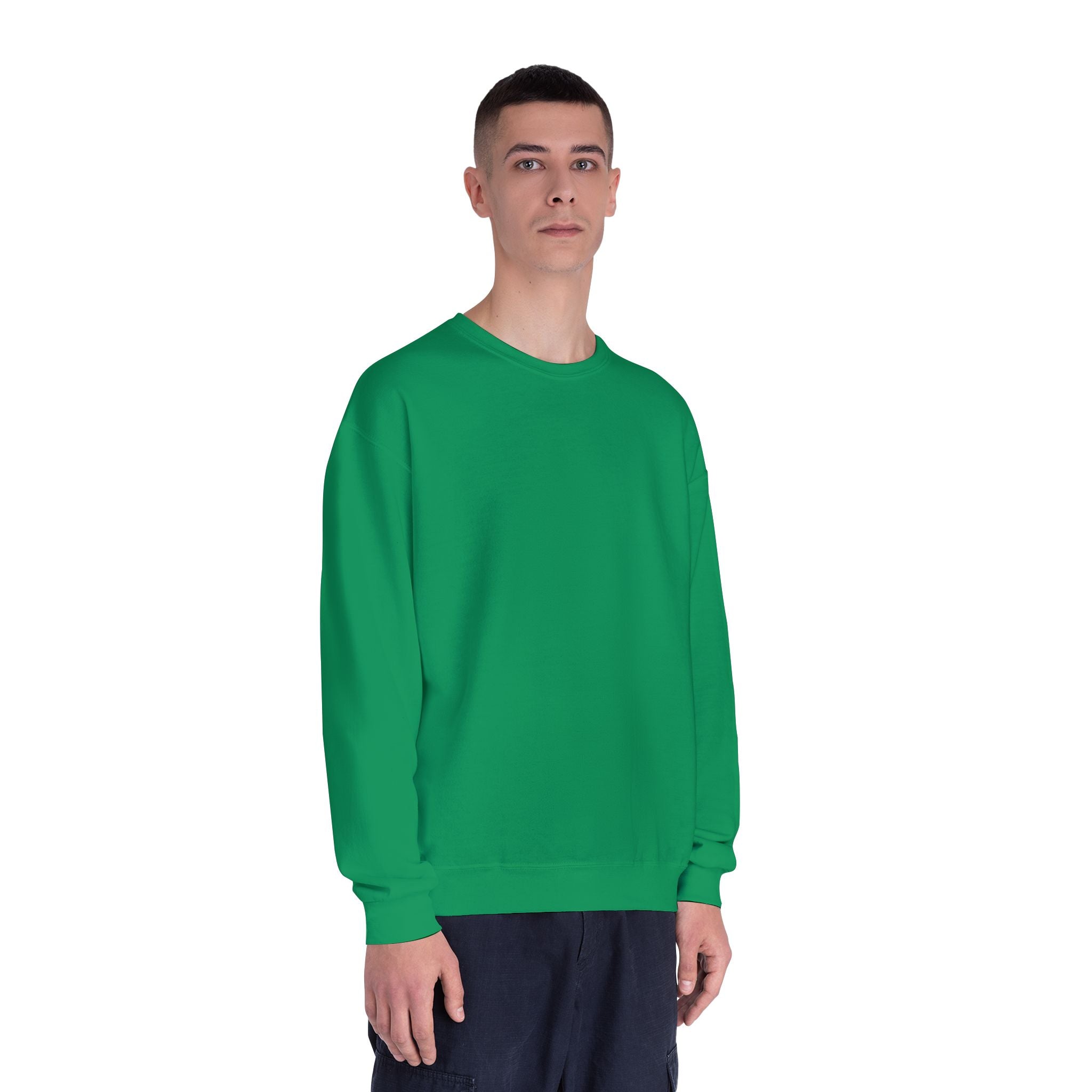 Classic White Crewneck Sweatshirt — Unisex Pullover