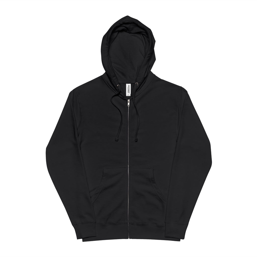 Forest Green Zip Hoodie – Classic Fleece Full‑Zip Hooded Jacket