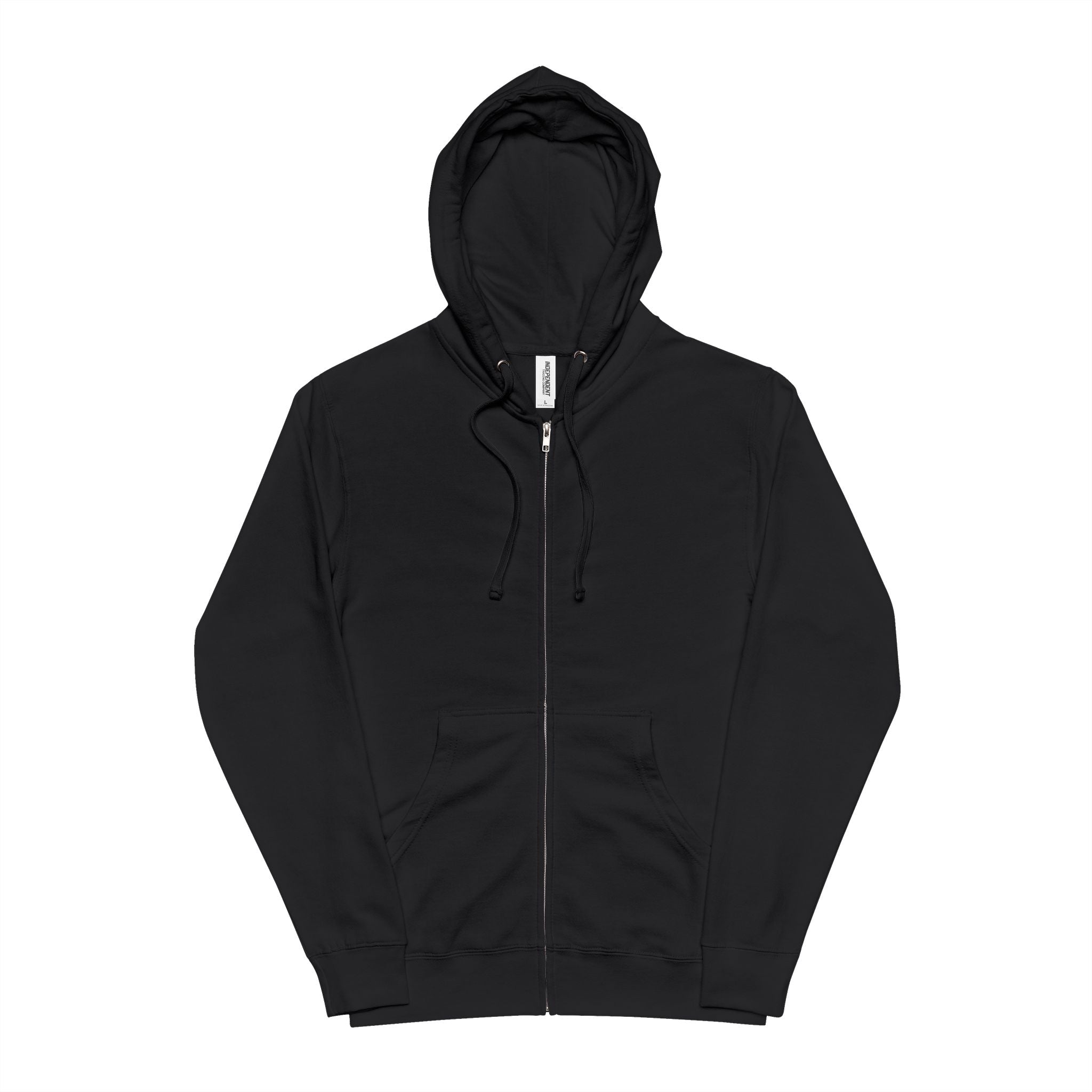 Forest Green Zip Hoodie – Classic Fleece Full‑Zip Hooded Jacket
