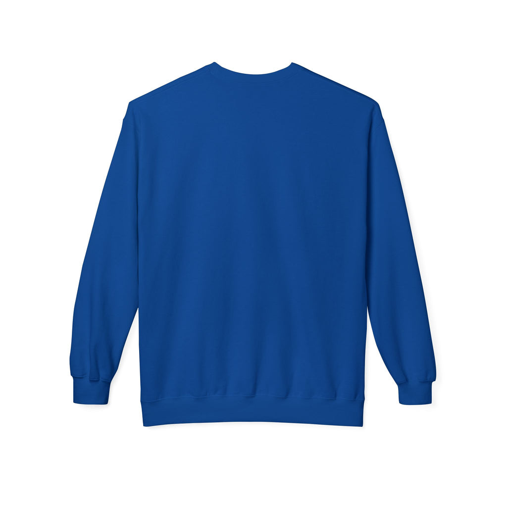 Classic White Crewneck Sweatshirt — Unisex Midweight Fleece