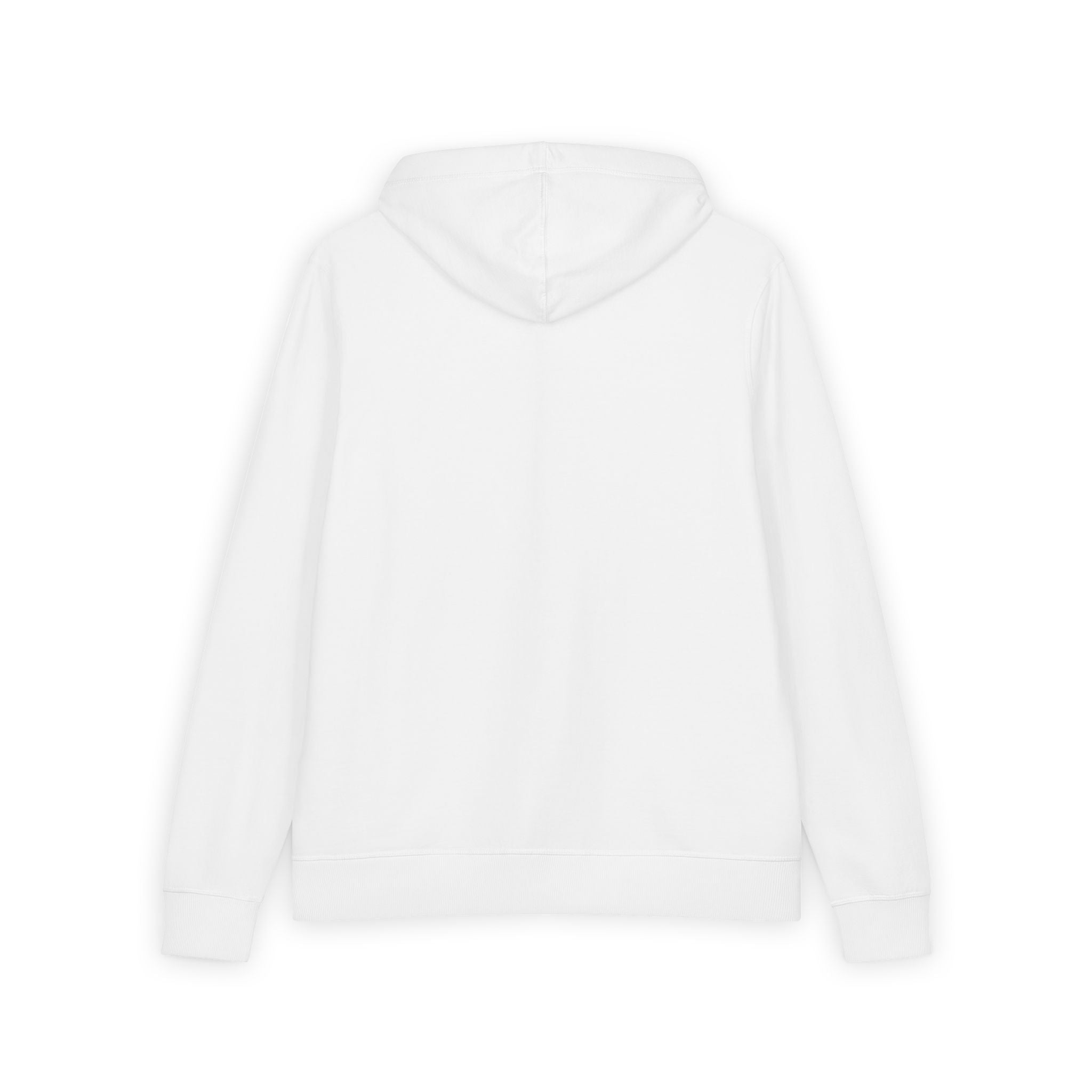 Men's Full-Zip Hoodie — Classic White Re-Fleece Zip-Up